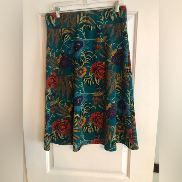 Midi emerald floral skirt from ModCloth - Picture 1 of 4